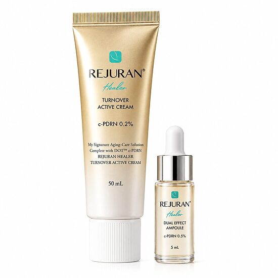Atjaunojošs pretnovecošanās krēms ar PDRN REJURAN Turnover Active Cream + Dual Effect Ampoule 5 ml Set